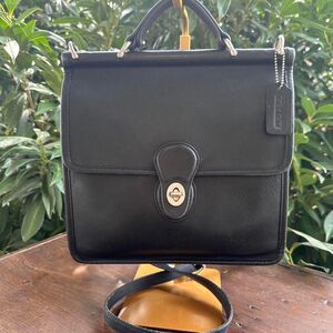 Coach Black Willis Bag Style No. 9927 with Nickel Hardware